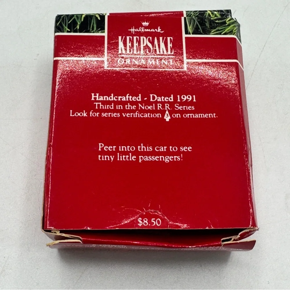 Hallmark 1991 Miniature NOEL R.R. Series Passenger Car Ornament